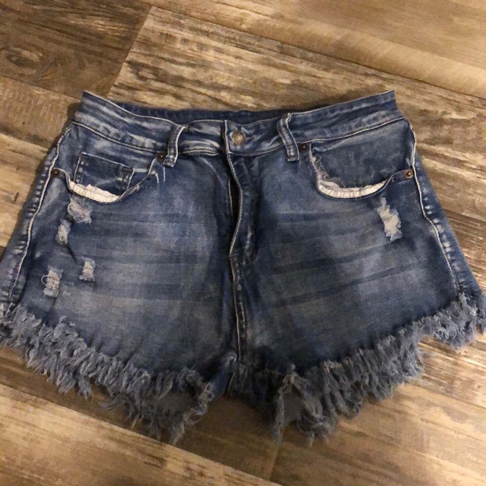 Stretchy denim shorts (I wore pregnant)